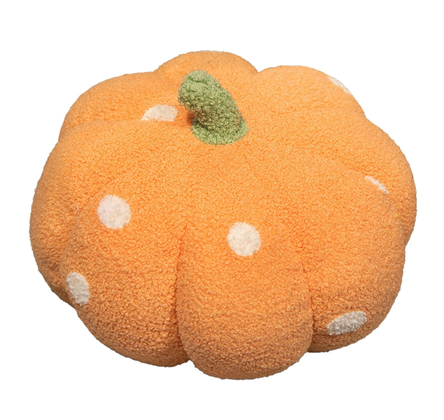 Cojin Decorativo Calabaza Con Lunares 40cm-0