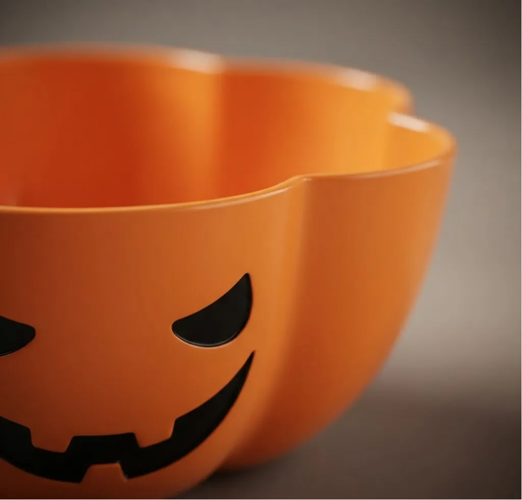 Plato Para Dulces Halloween Calabaza 29x12cm-1