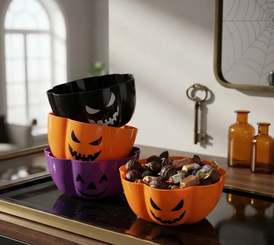 Plato Para Dulces Halloween Calabaza 29x12cm-3