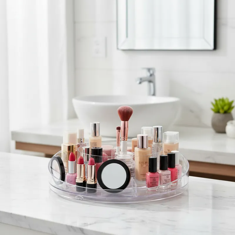 Organizador Giratorio Acr lico Para Ba o Y Cosm ticos-3