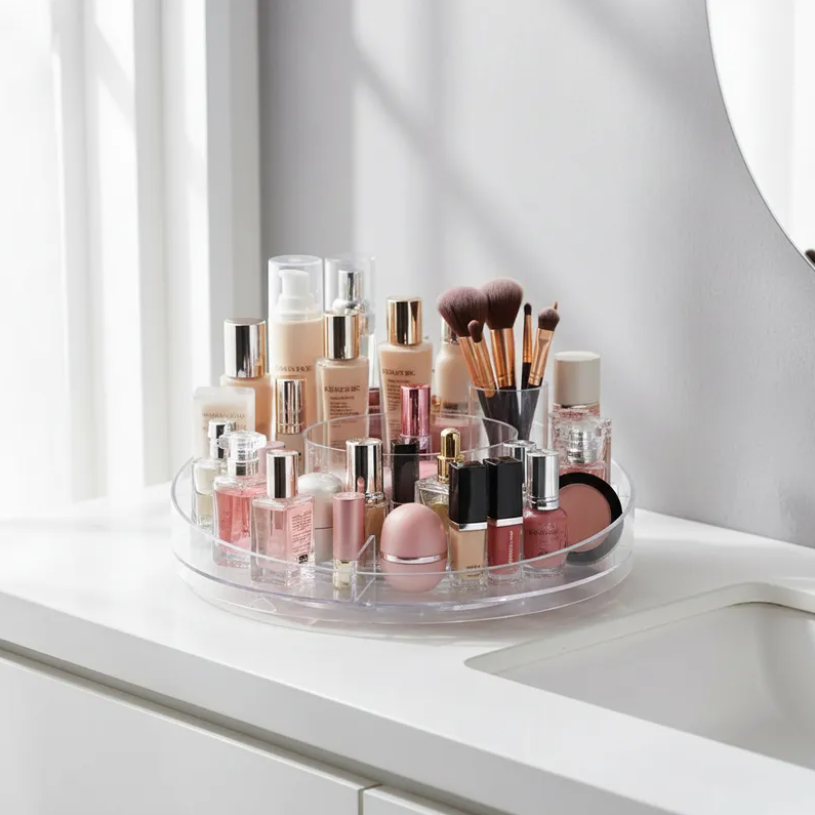 Organizador Giratorio Acr lico Para Ba o Y Cosm ticos-4