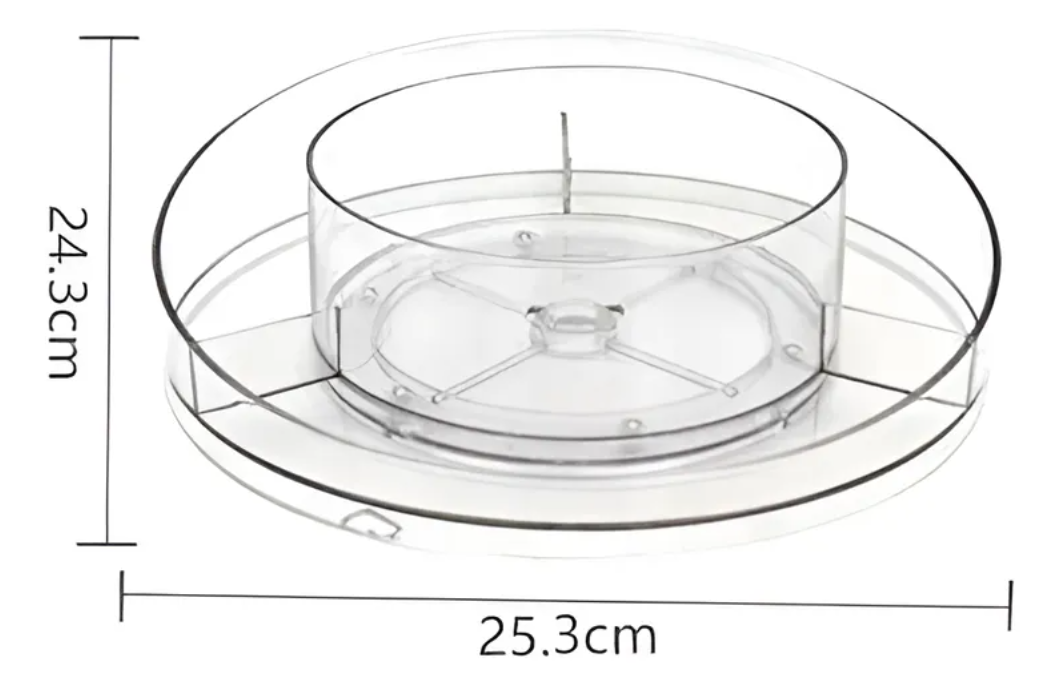 Organizador Giratorio Acr lico Para Ba o Y Cosm ticos-9