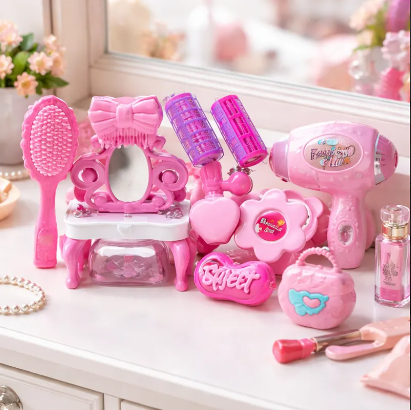 Set De Belleza Juguete Para Nina Con Secador Y Accesorios-2