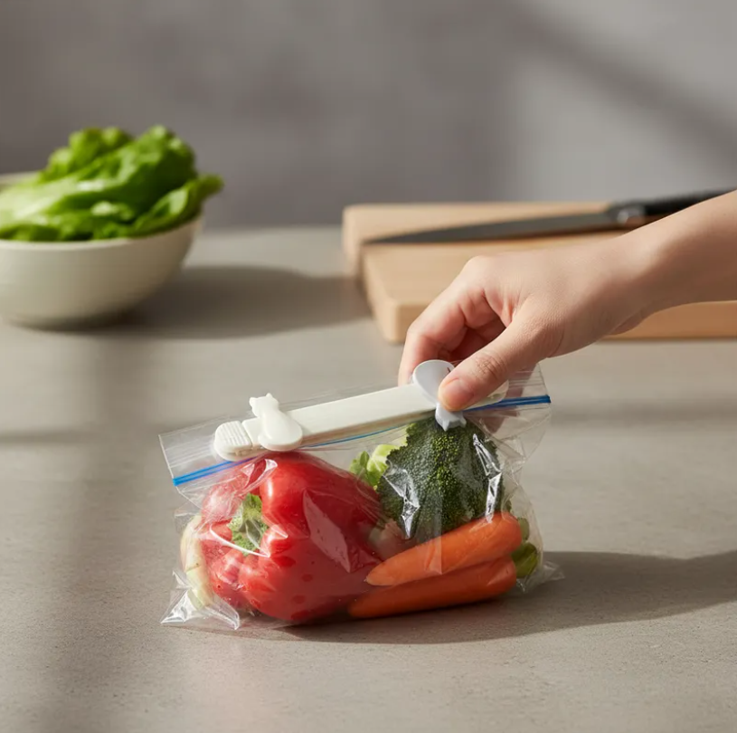 Set Clip Pinzas Sellador Cierra Bolsas Color Variado Alternativo-2