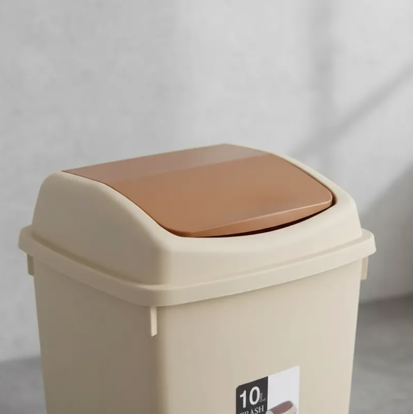 Basurero plastico 25L con tapa vaiven-3