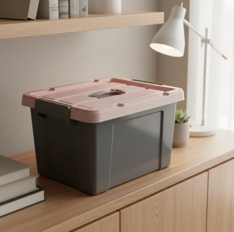 Caja Organizadora Plastica Con Tapa 20ltr-3