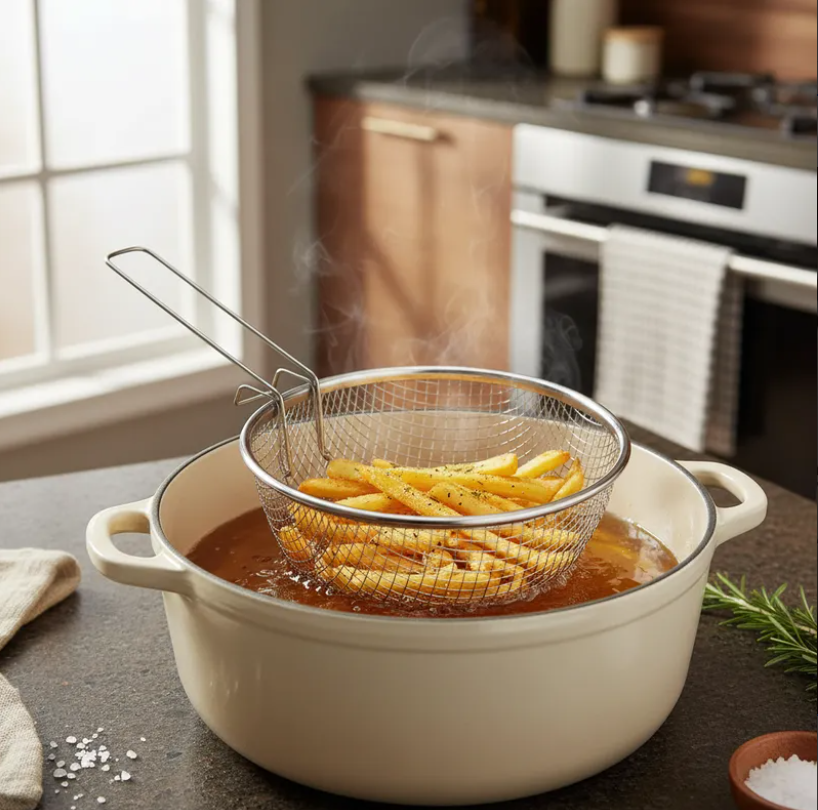 Canasto Freidor De Acero Inoxidable 20cm-2