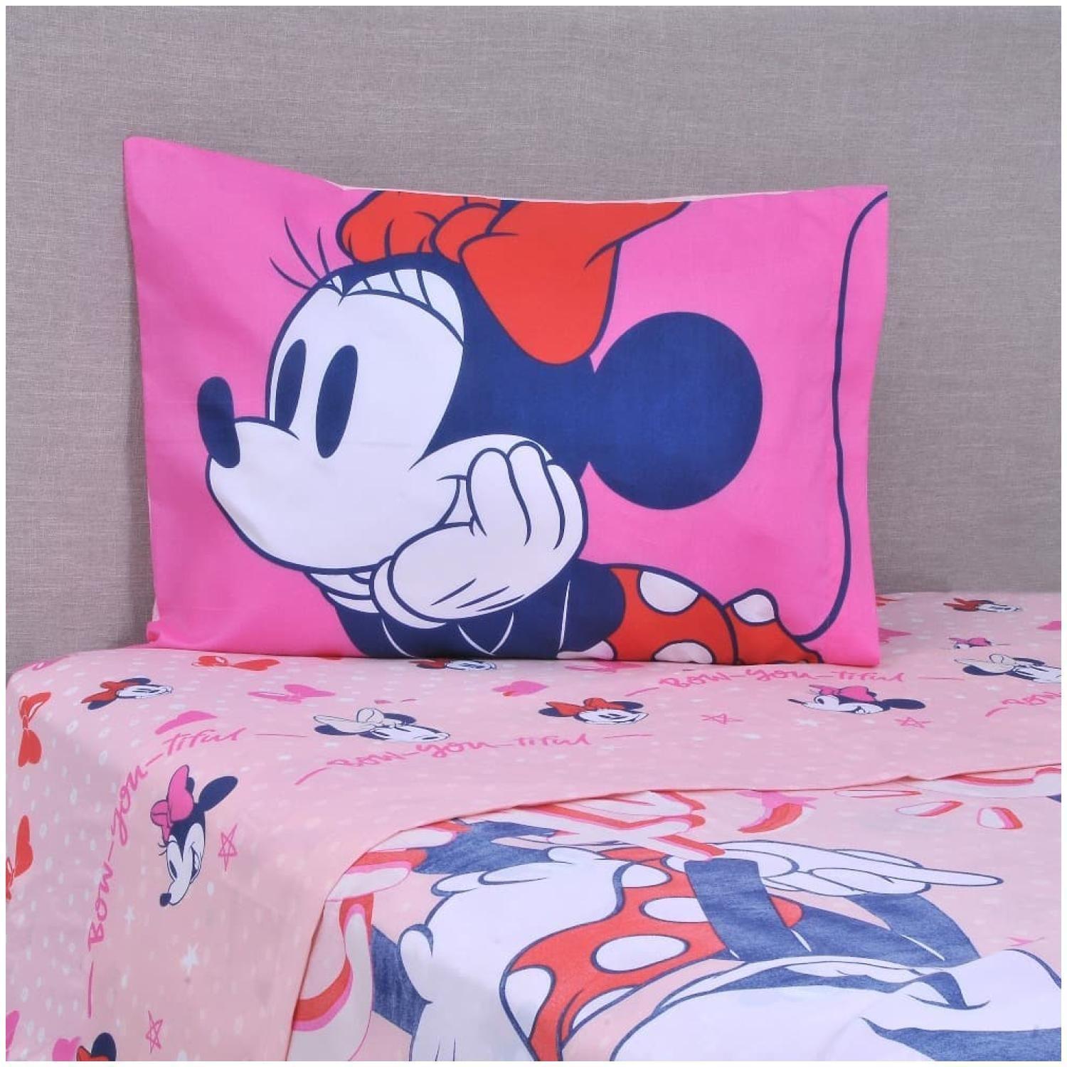 Juego De Sabanas 1.5 Plazas Infantil Minnie Cute Mashini-2