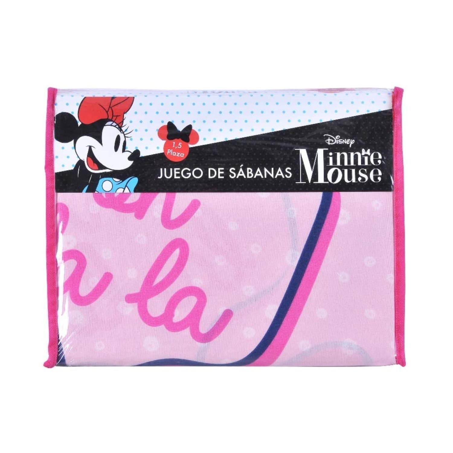 Juego De Sabanas 1.5 Plazas Infantil Minnie Cute Mashini-3