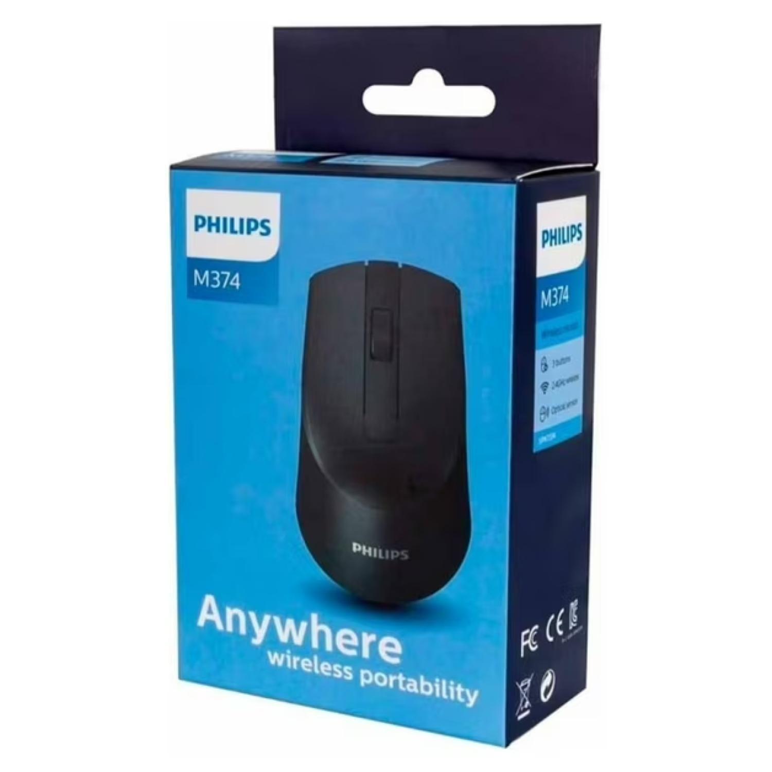 Mouse Inalambrico USB 3 Botones 1600DPI Negro-4