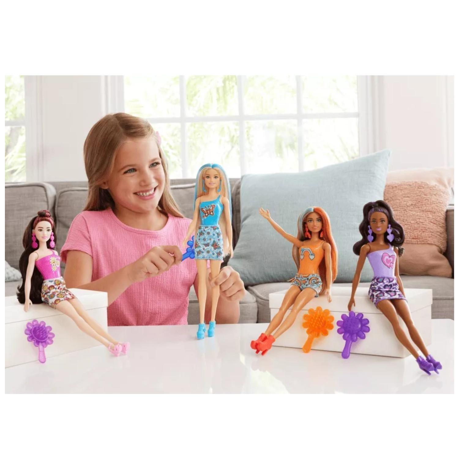 Juguete Figura Barbie Color Reveal Accesorios Arcoiris-2