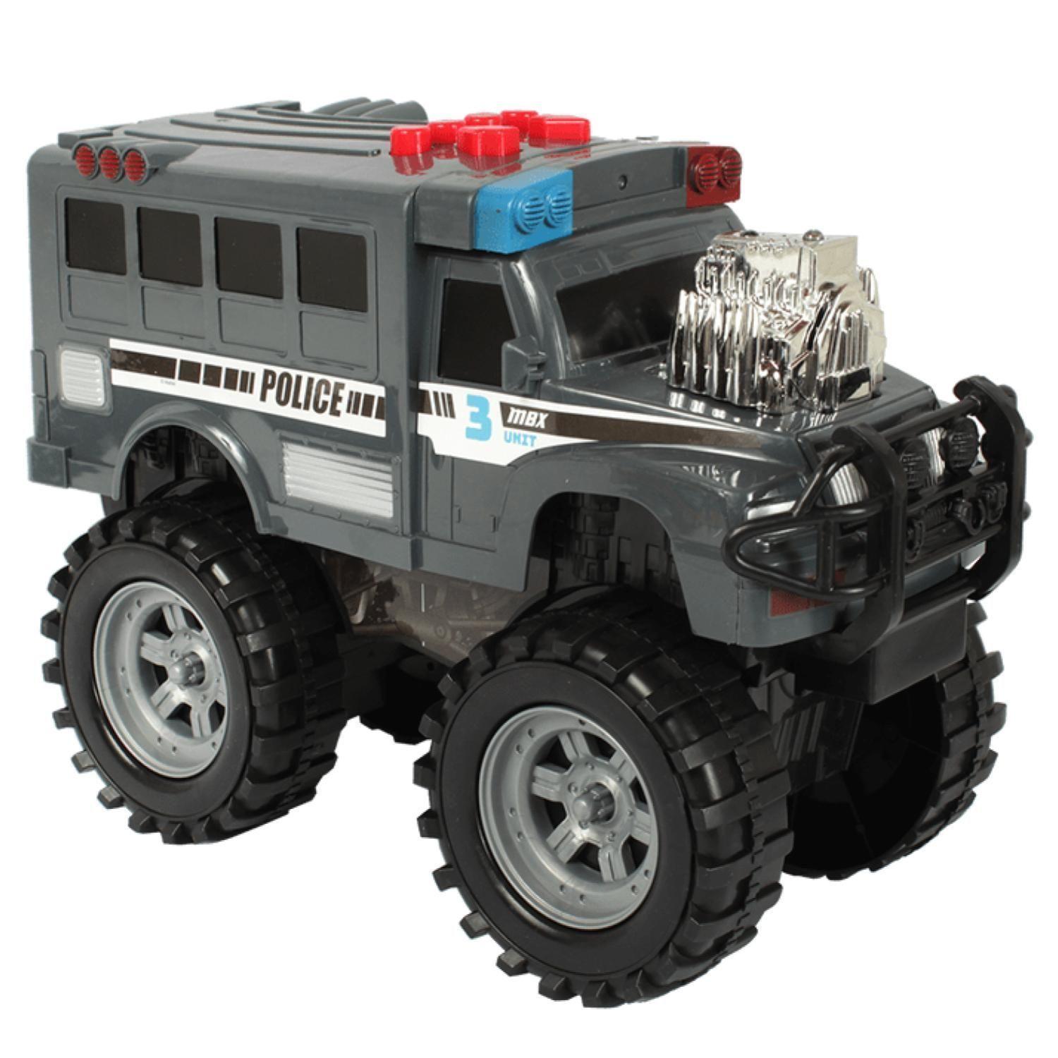 Juguete Camion MBX De Rescate Pilicia A Pilas-26