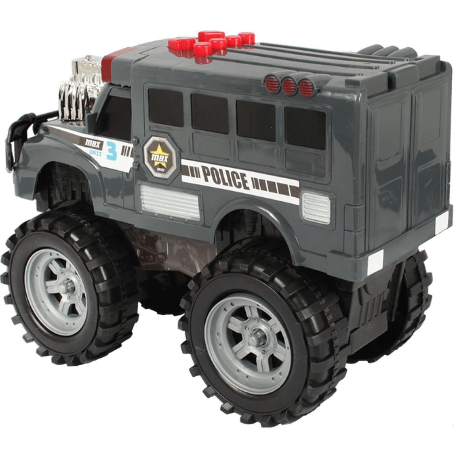Juguete Camion MBX De Rescate Pilicia A Pilas-15