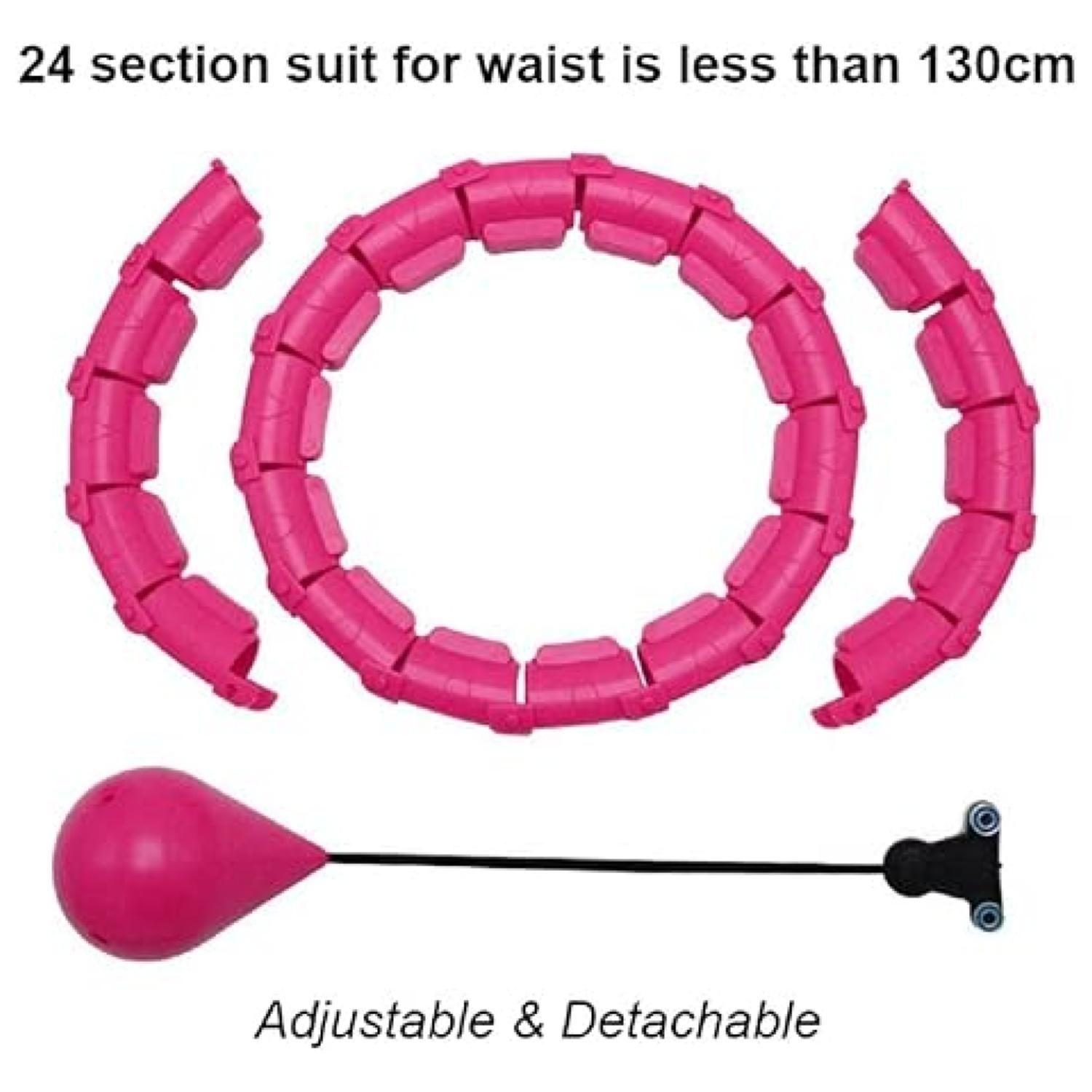 Aro Hula Hoop Con Peso Ajustable Fitness Abdominal-3