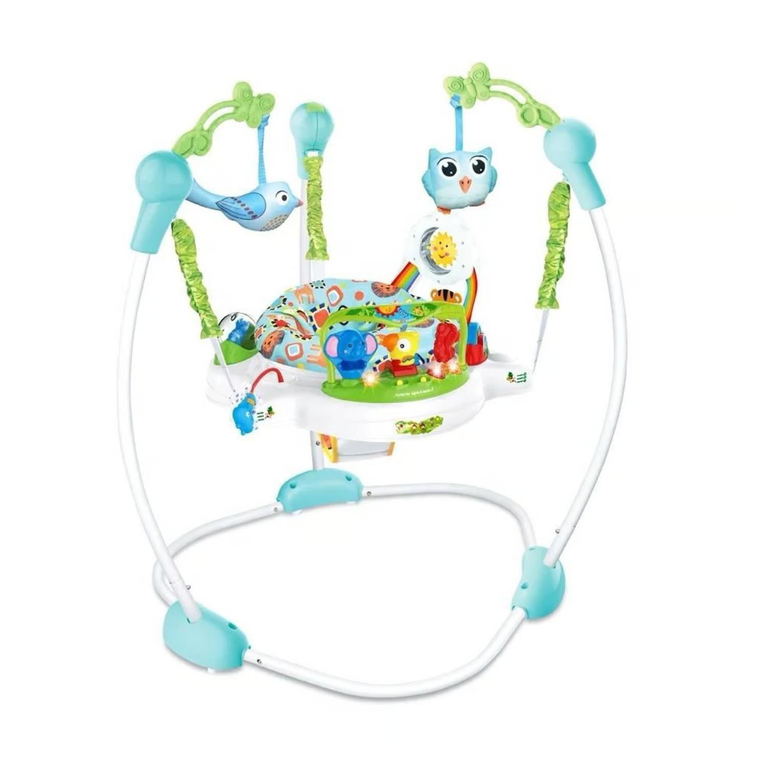 Juguete Arnes Saltarin Elastico Para Bebe Con Accesorios Azul-0