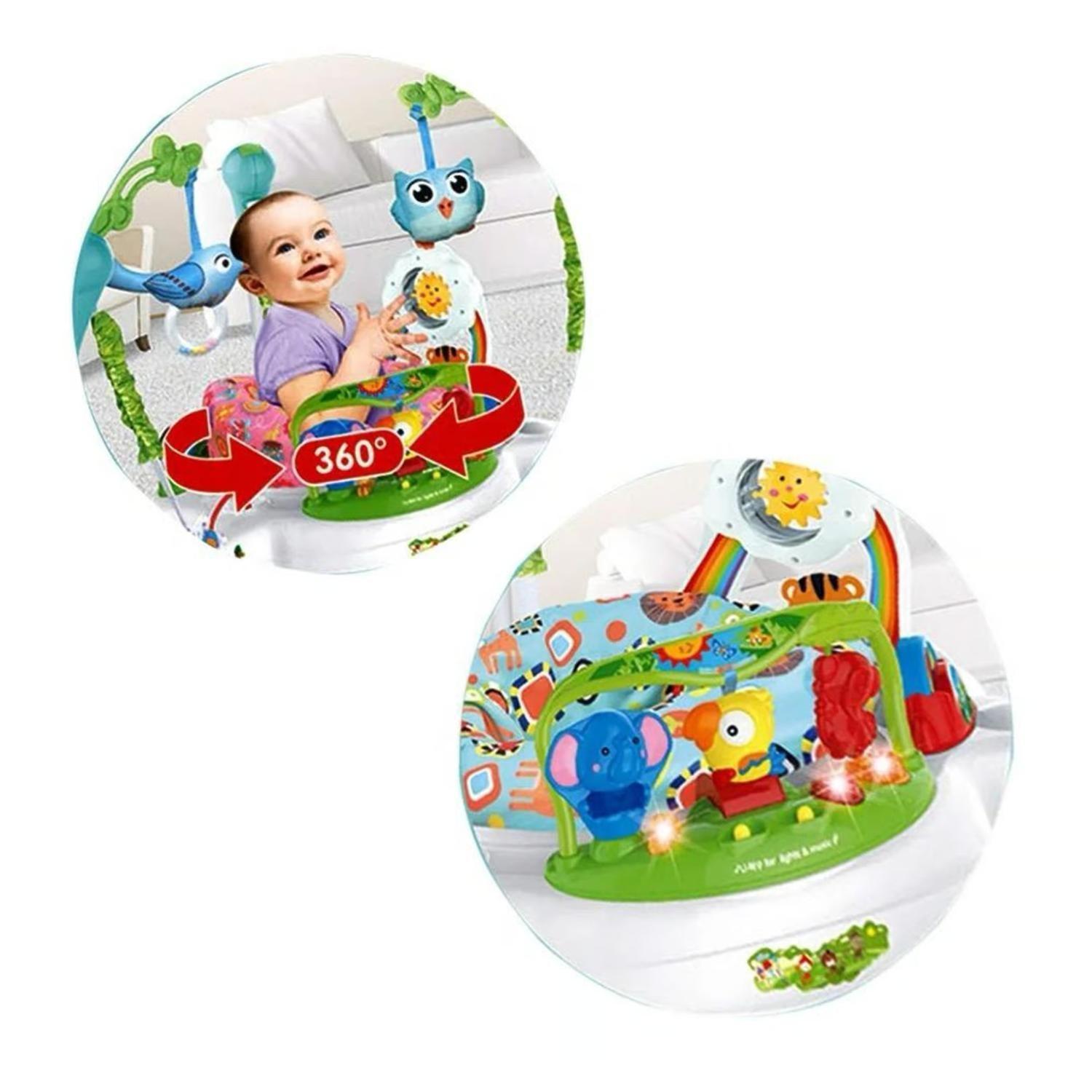 Juguete Arnes Saltarin Elastico Para Bebe Con Accesorios Azul-1
