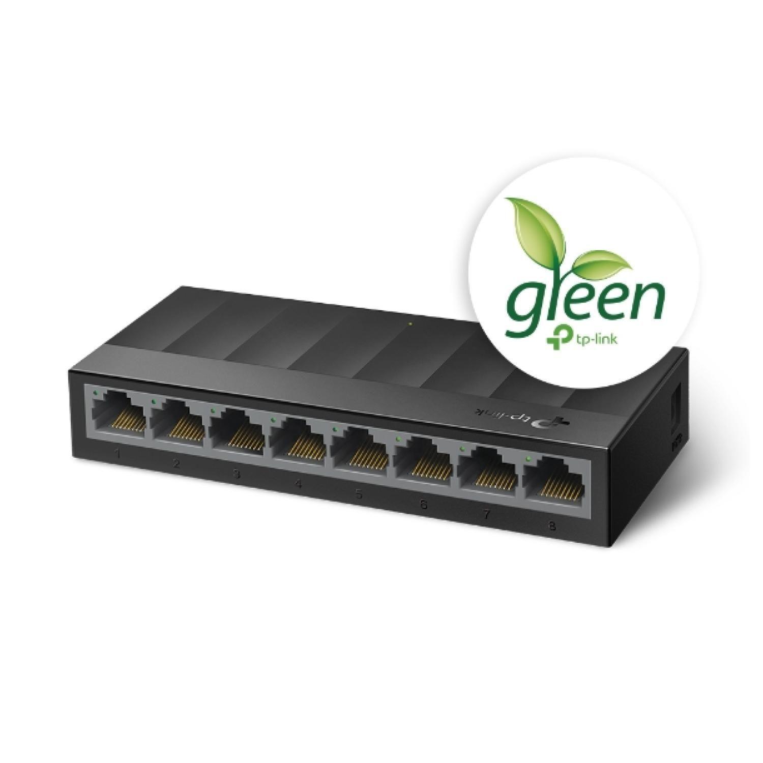 Switch LAN 8 Puertos RJ45 Escritorio LS1008G-1