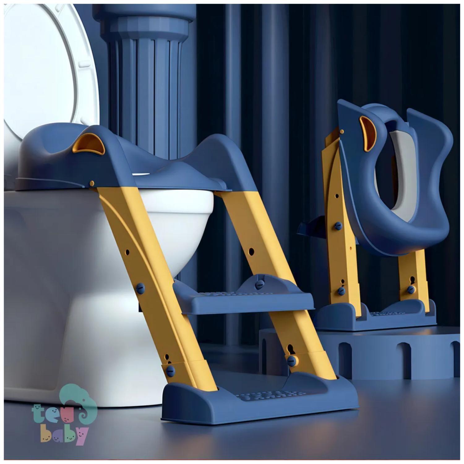 Escalera Asiento Pelela Entrenador Infantil Plegable Acolchada-5