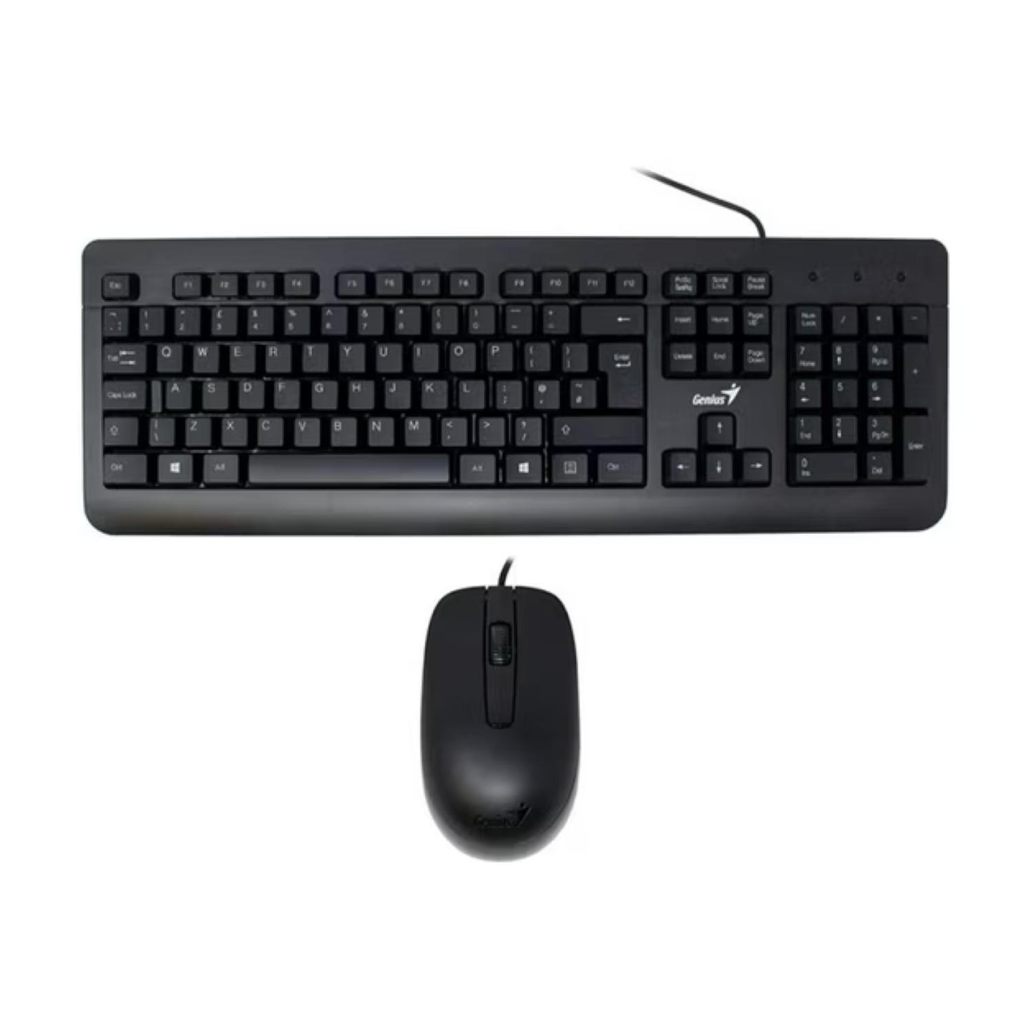 Kit Teclado Y Mouse Alambrico USB KM-160 Negro-2