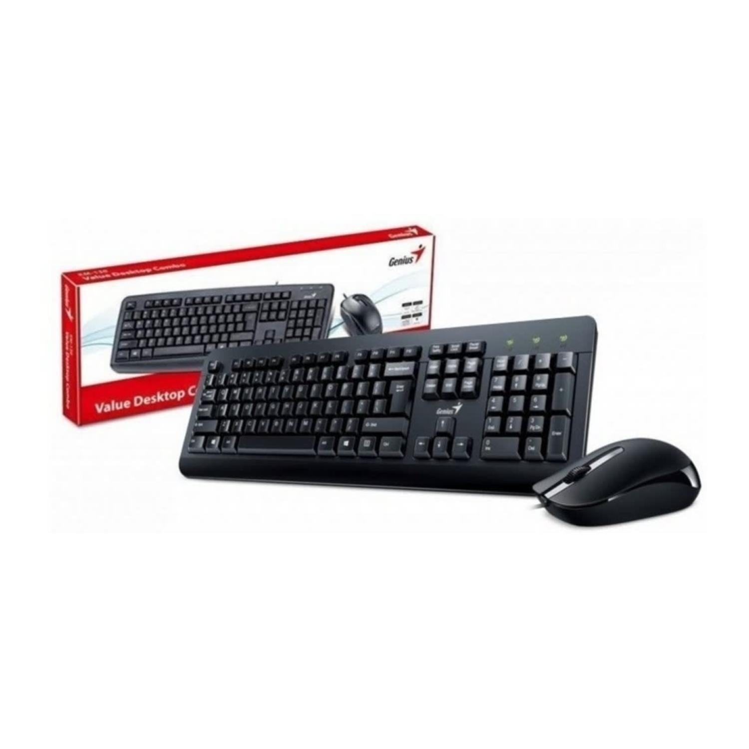 Kit Teclado Y Mouse Alambrico USB KM-160 Negro-4