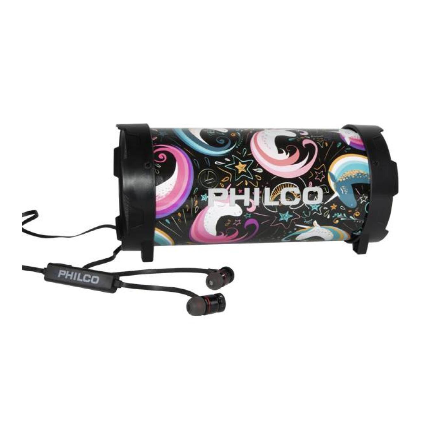 Pack Parlante Bluetooth 10W Diseño Audifonos Bluetooth Philco-1