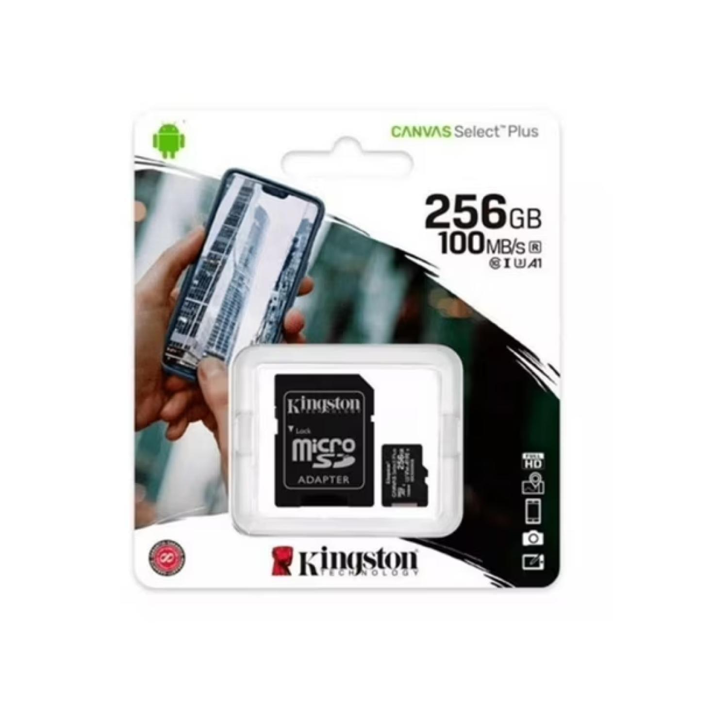 Tarjeta De Memoria Micro Sd 256Gb Clase 10 Con Adaptador SD-0