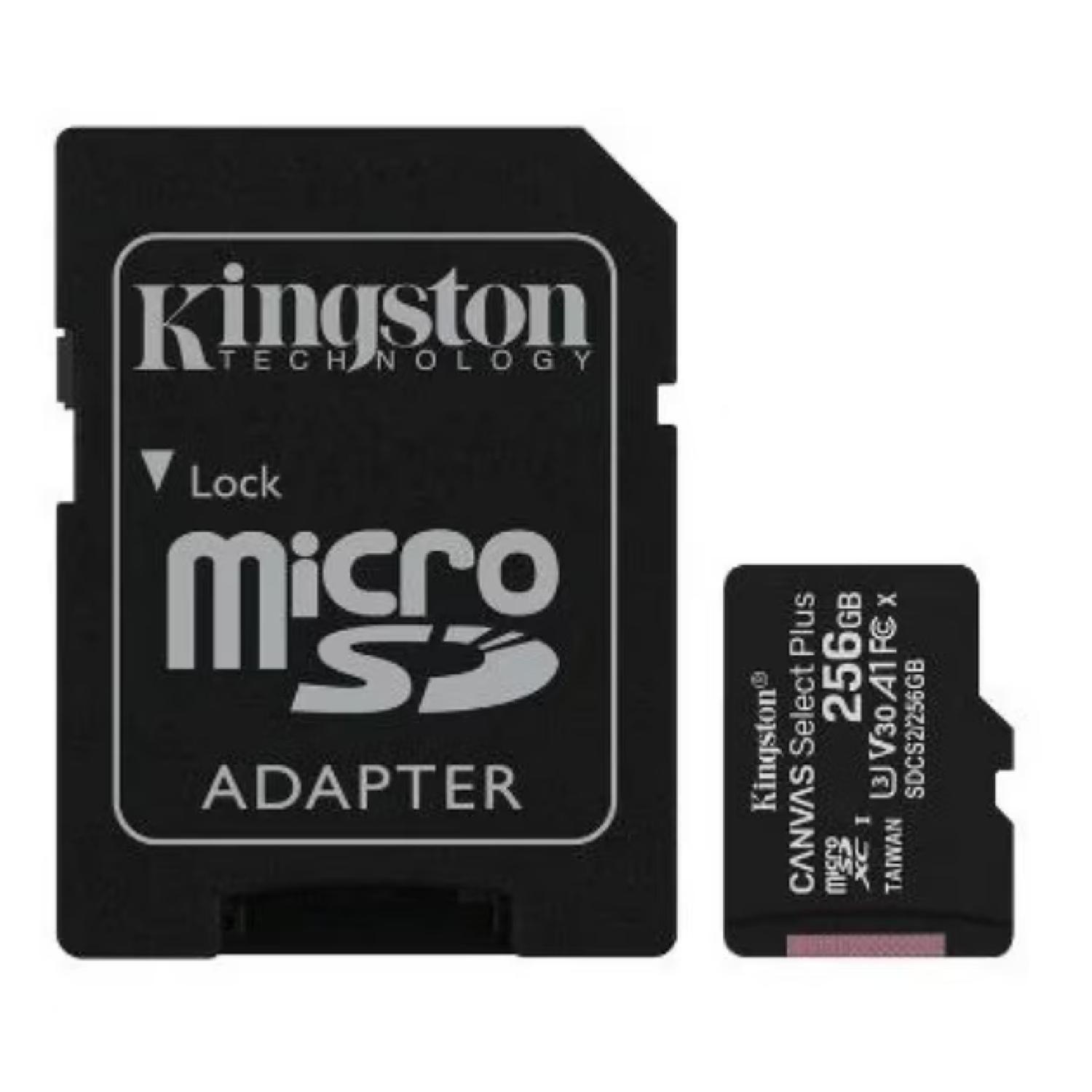 Tarjeta De Memoria Micro Sd 256Gb Clase 10 Con Adaptador SD-1