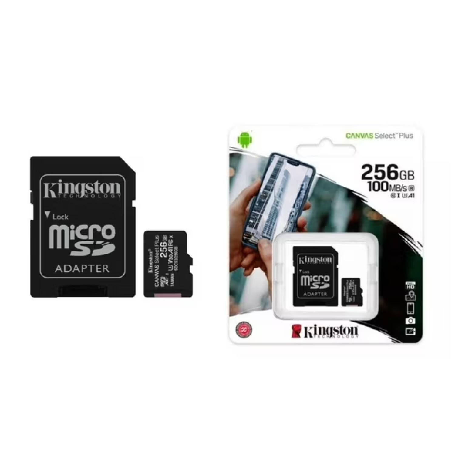 Tarjeta De Memoria Micro Sd 256Gb Clase 10 Con Adaptador SD-2