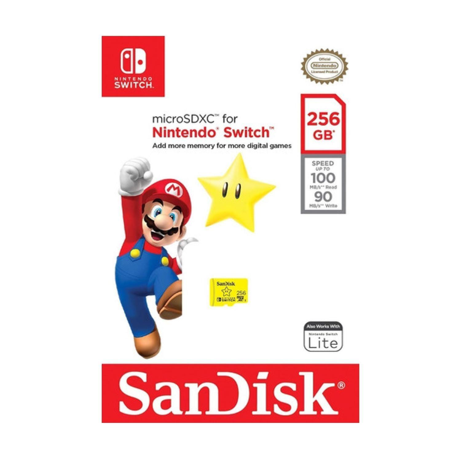 Tarjeta De Memoria Micro Sd 256Gb Nintendo Switch Sandisk-1