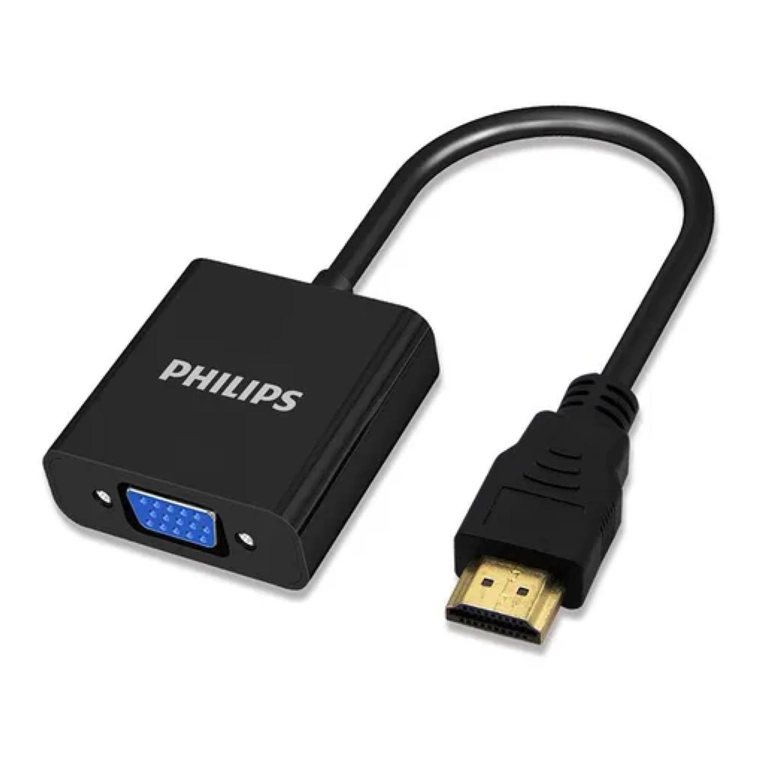 Adaptador HDMI A VGA PC Consolas Negro Philips-0