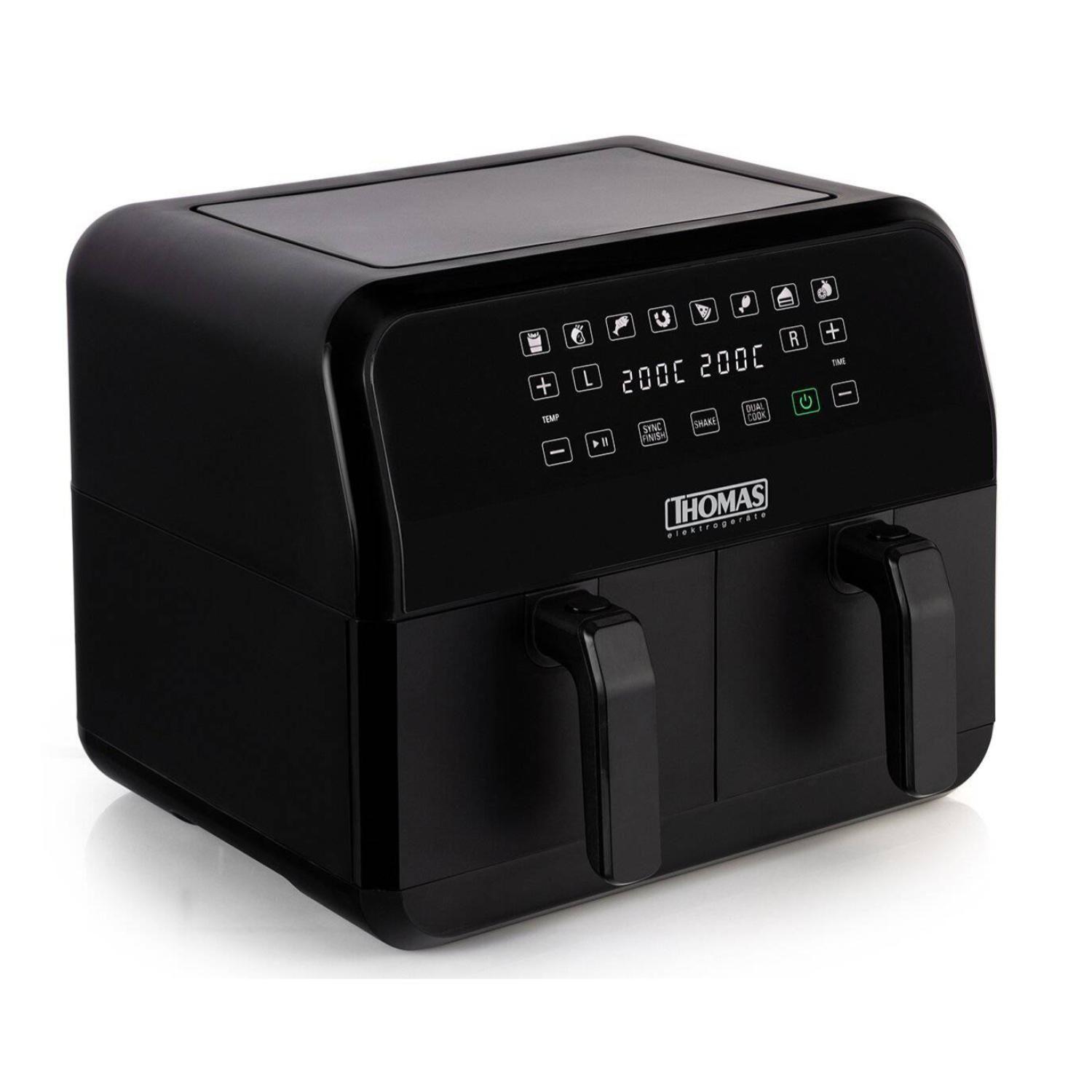 Freidora De Aire Air Fryer Digital 2 Canastas 4L C/U TH-AF80DI Thomas-3
