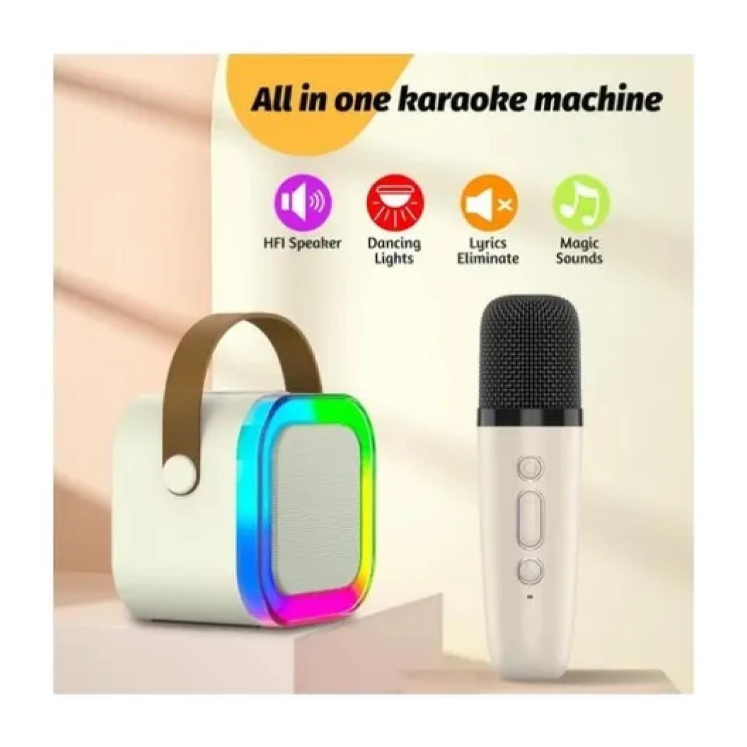 Juguete Parlante Karaoke Bluetooth Interactivo Rosa Infantil-2
