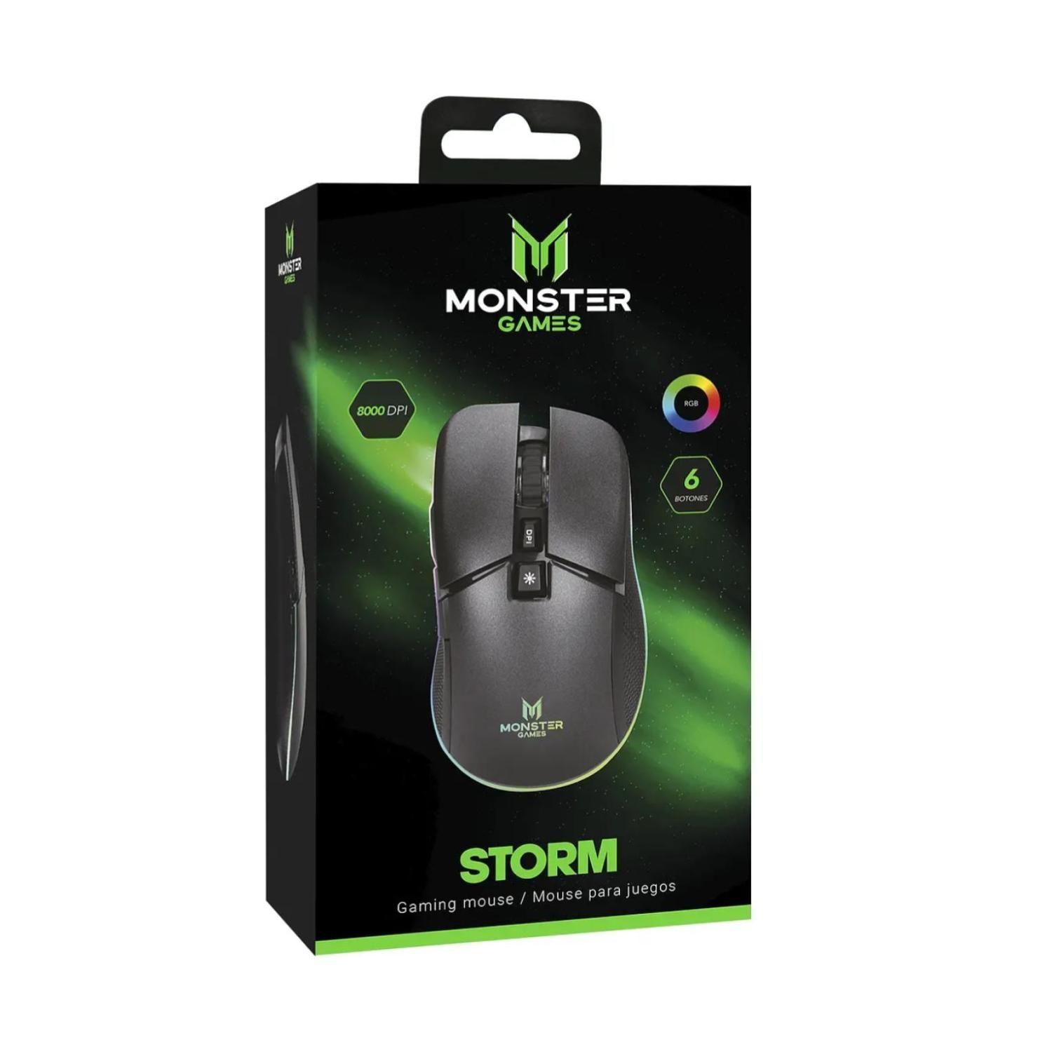 Mouse Gamer USB RGB 6B 8000DPI Negro Storm-2