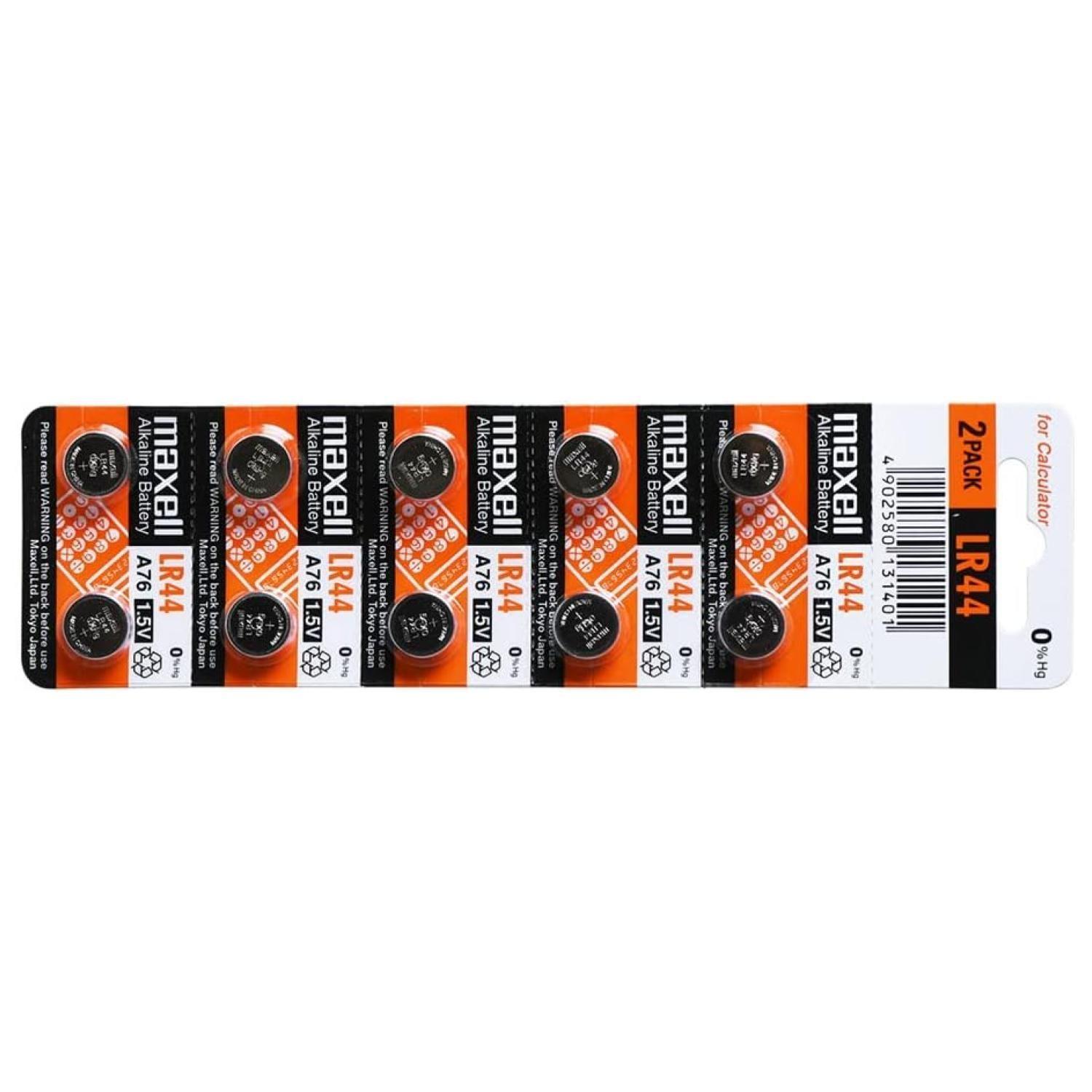 Blister de 10 Pilas LR44 A76 1.5V-2