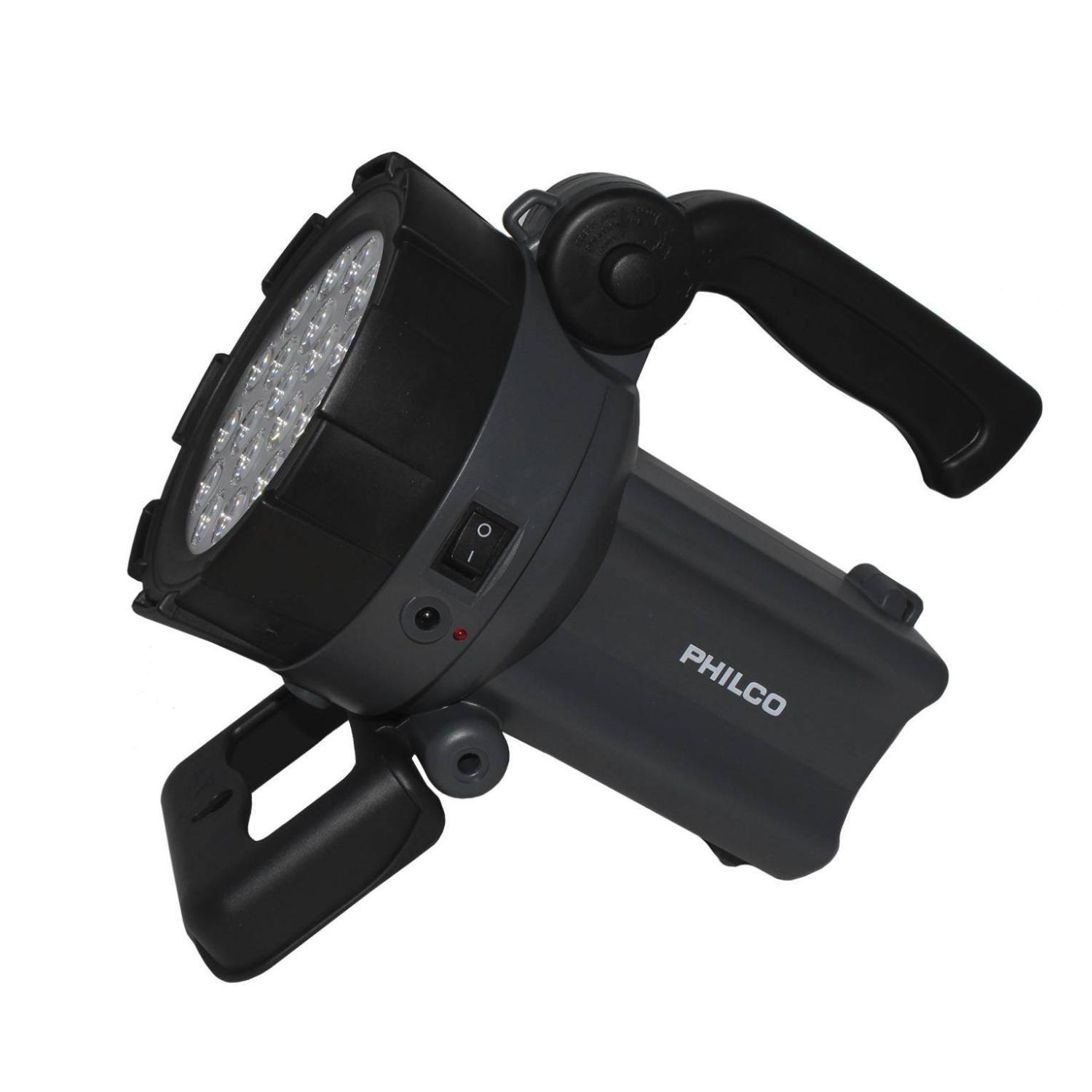 Linterna Foco Recargable 19LED Alto Brillo Negro Philco-2