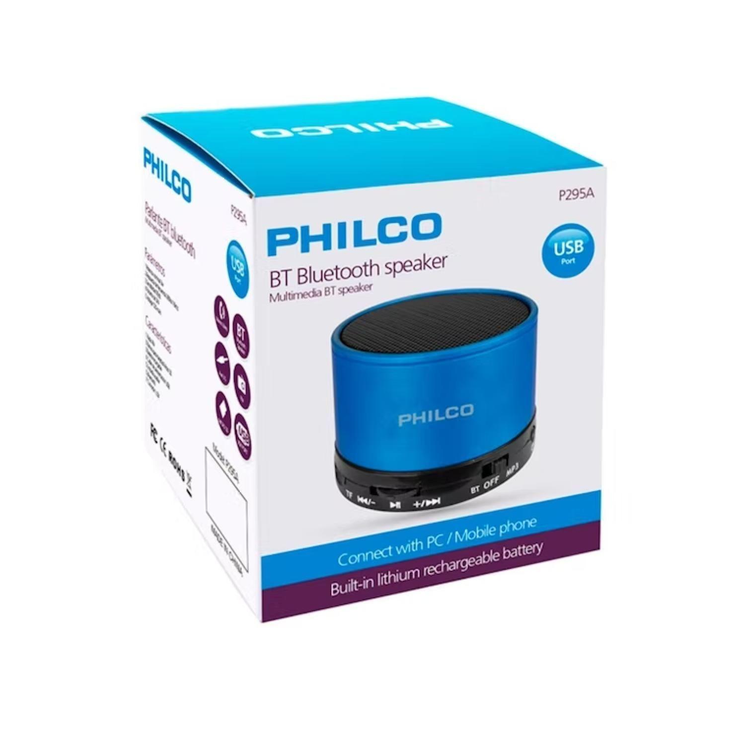 Parlante Portatil Bluetooth 3W RMS P295 Azul Philco-1