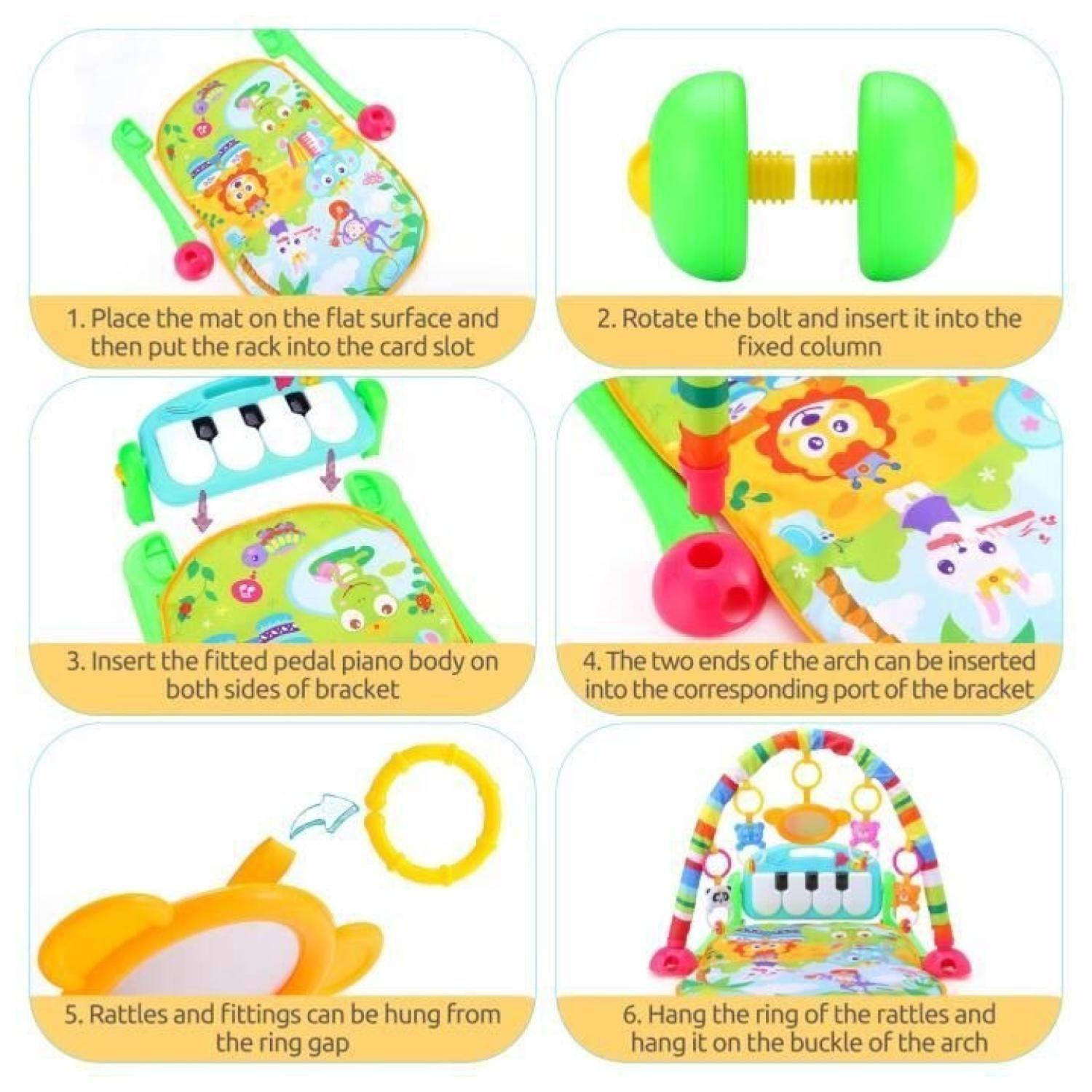 Juguete Gimnasio Musical Con Accesorios Infantil Verde-2