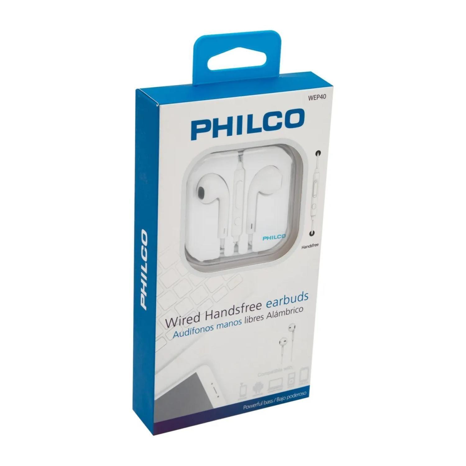 Audifono Manos Libres Jack 3.5 Blanco D40-2