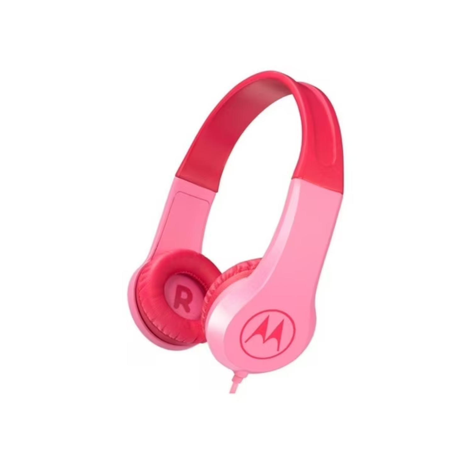 Audifono Manos Libres Jack 3.5 Rosado Moto JR 200-2