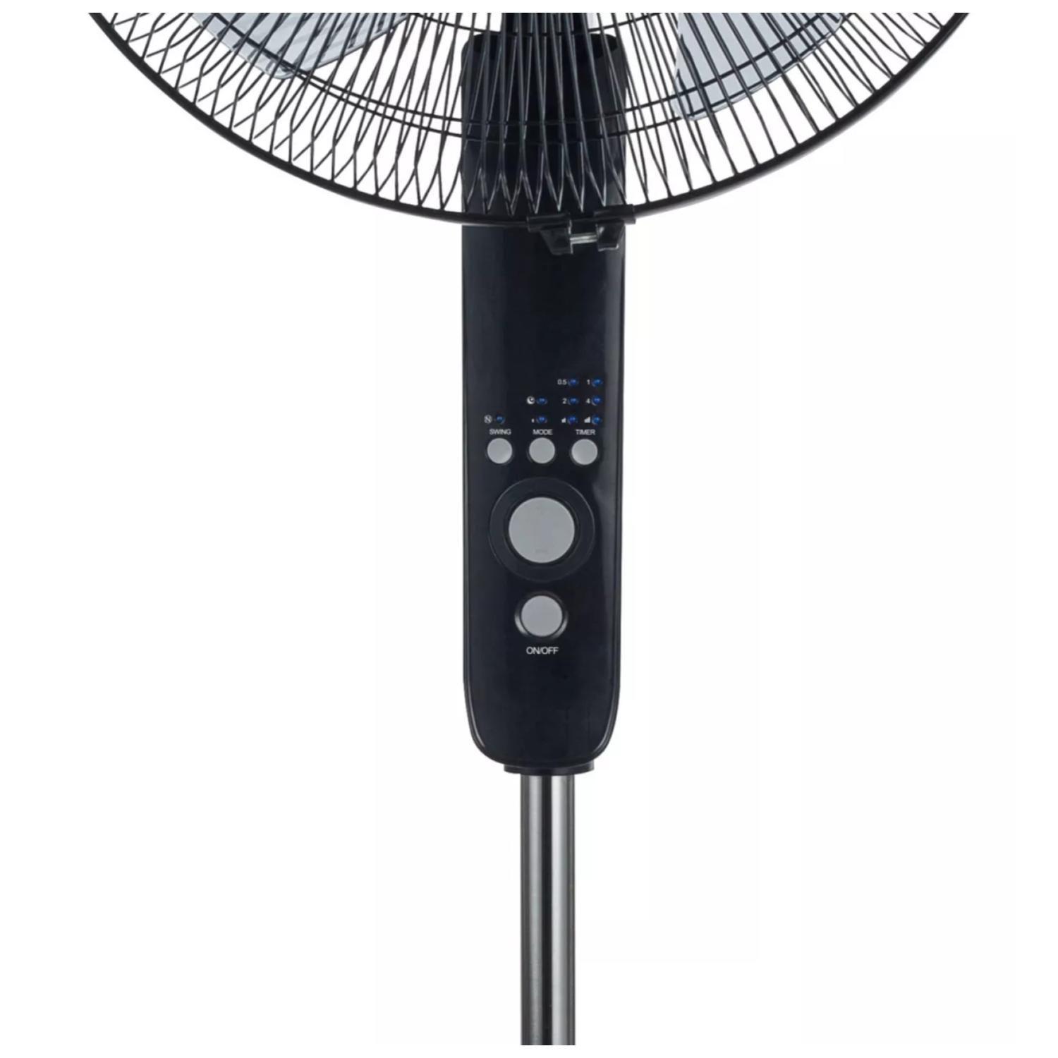 Ventilador Pedestal 3 En 1 50W 3Vel 5 Aspas Negro-3