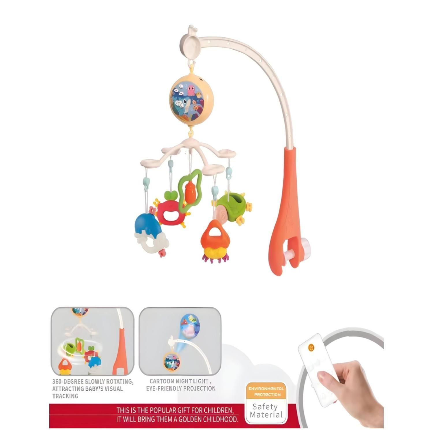 Movil De Cuna Mundo Marino Con Luces Y Sonidos Infantil-2