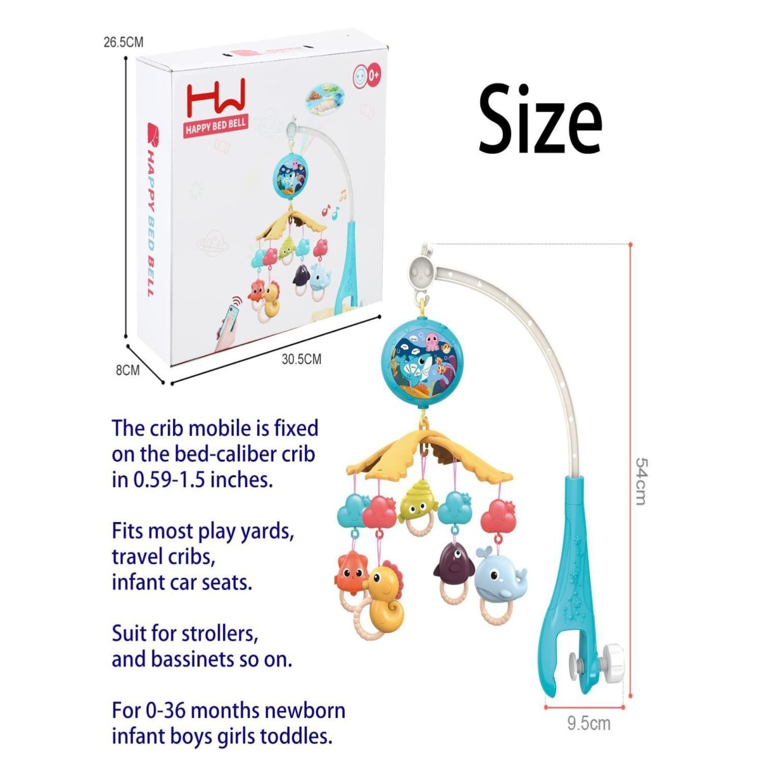 Movil De Cuna Mundo Marino Con Luces Y Sonidos Infantil-3