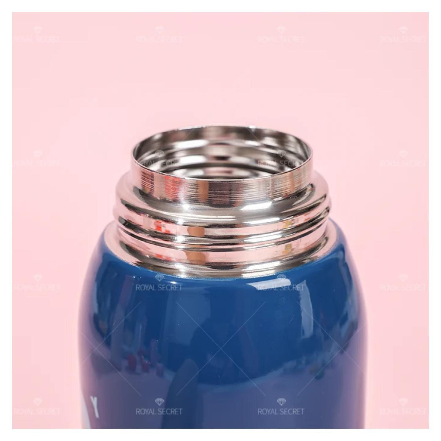 Botella De Agua Infantil 500ml Elefante Termo Azul-3