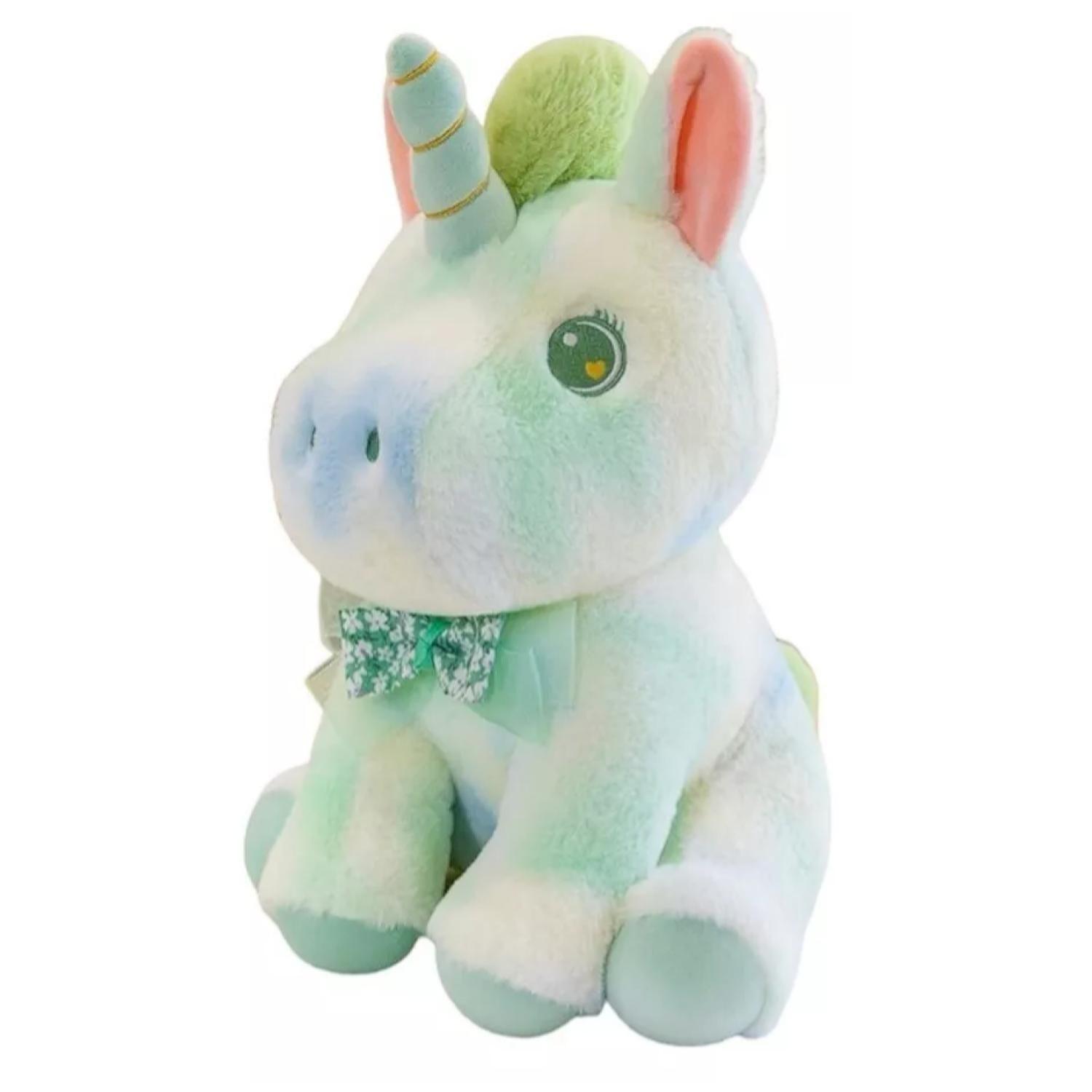 Juguete De Peluche Unicornio Pony Verde 35cm Infantil-1