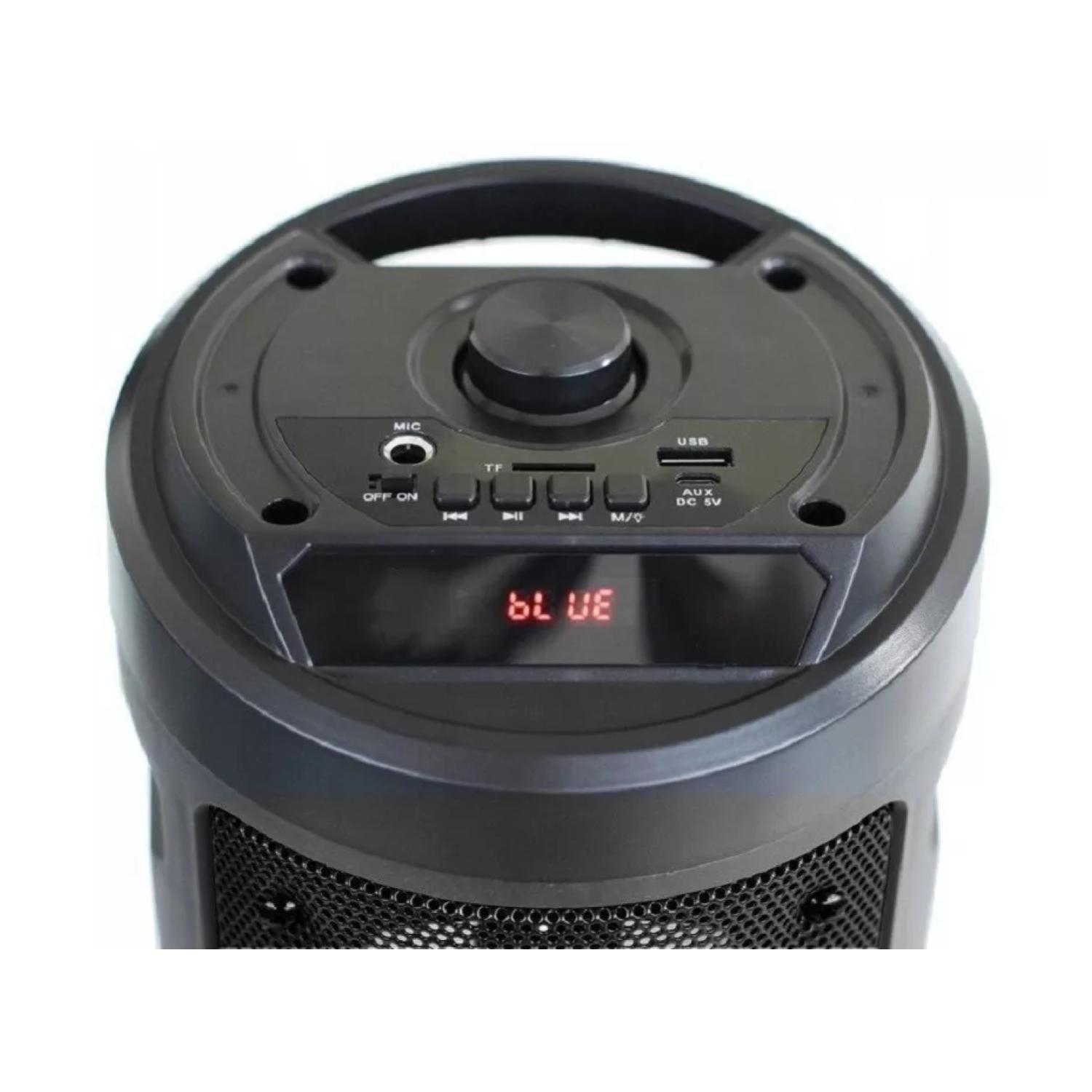 Parlante Bluetooth Microfono USB AUX 12W RMS LED LBPB4200 LBN-2