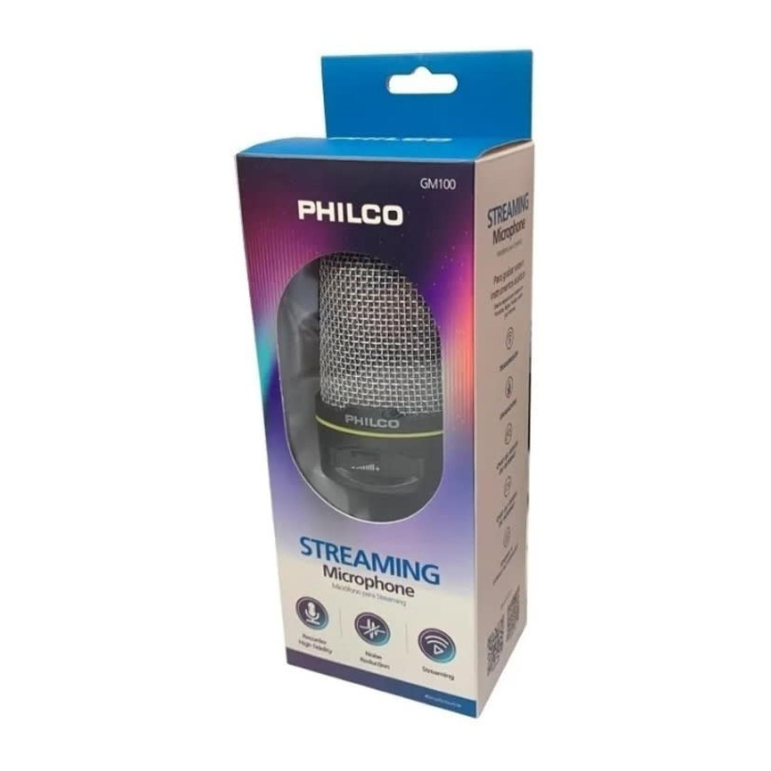 Microfono Condensador Semi Profesional Jack 3.5 Con Tripode Philco-2