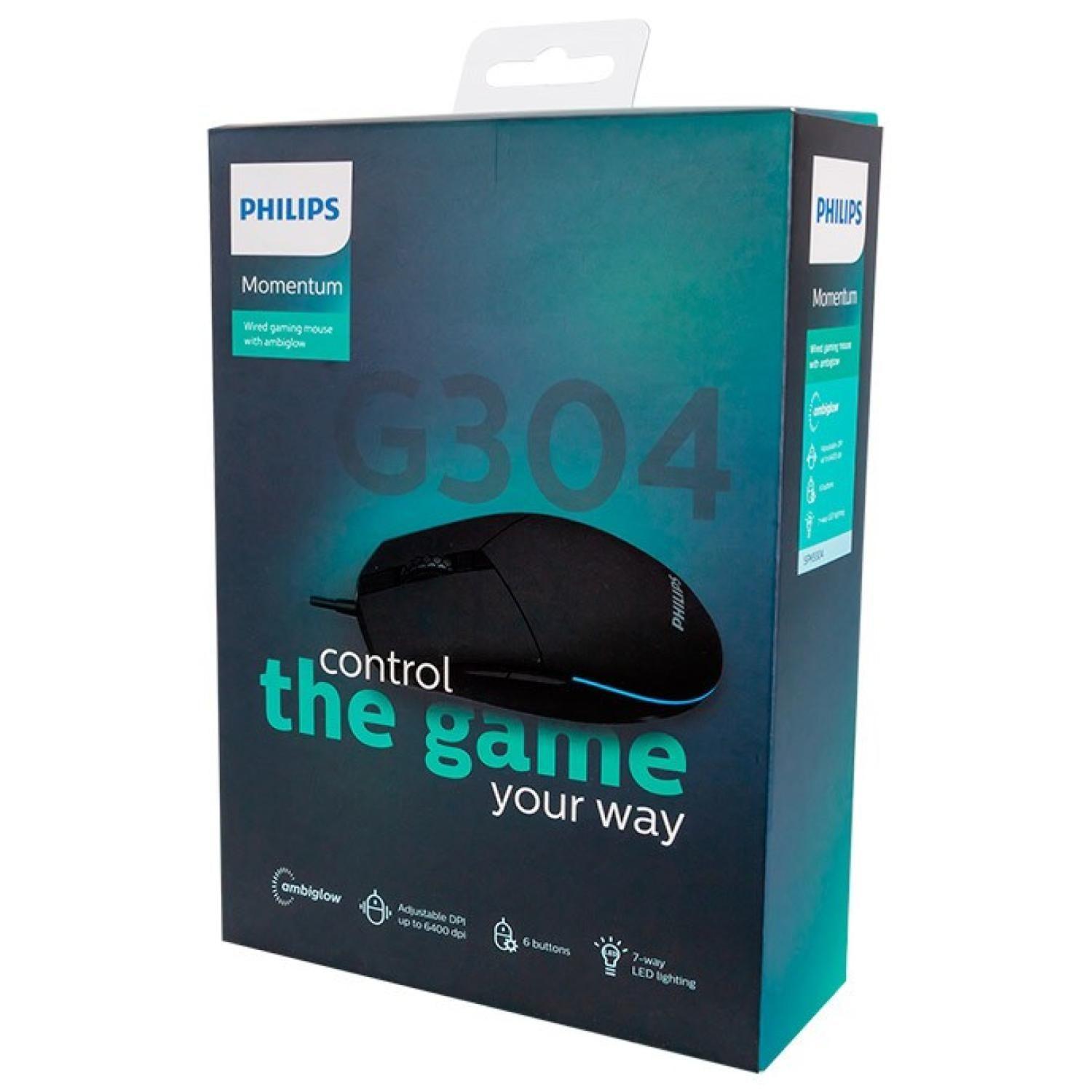Mouse Gamer USB 6 Botones 6400DPI RGB SPK9304 G304 Philips-3