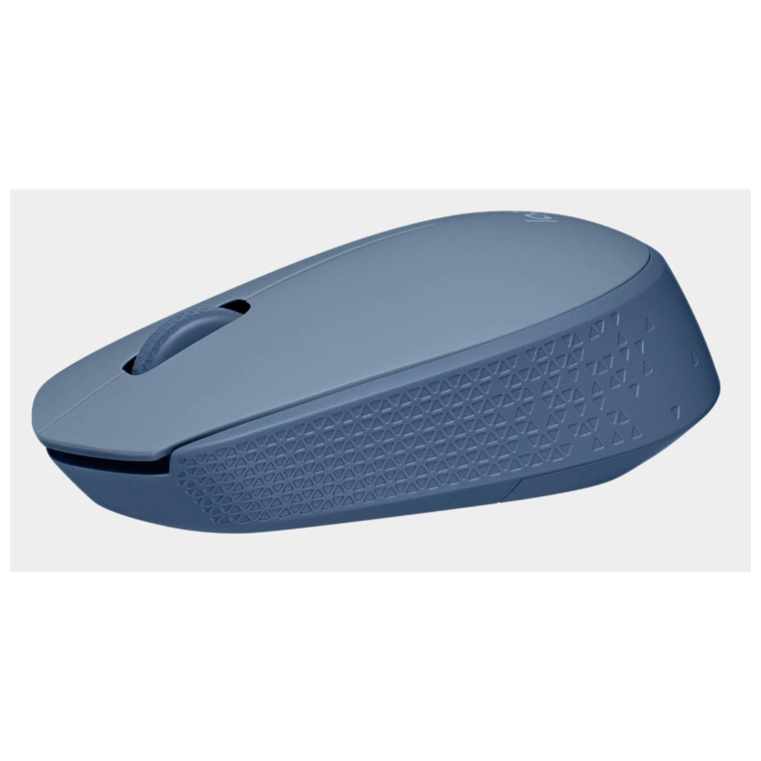 Mouse Inalambrico USB 3 Botones Celeste M170-1