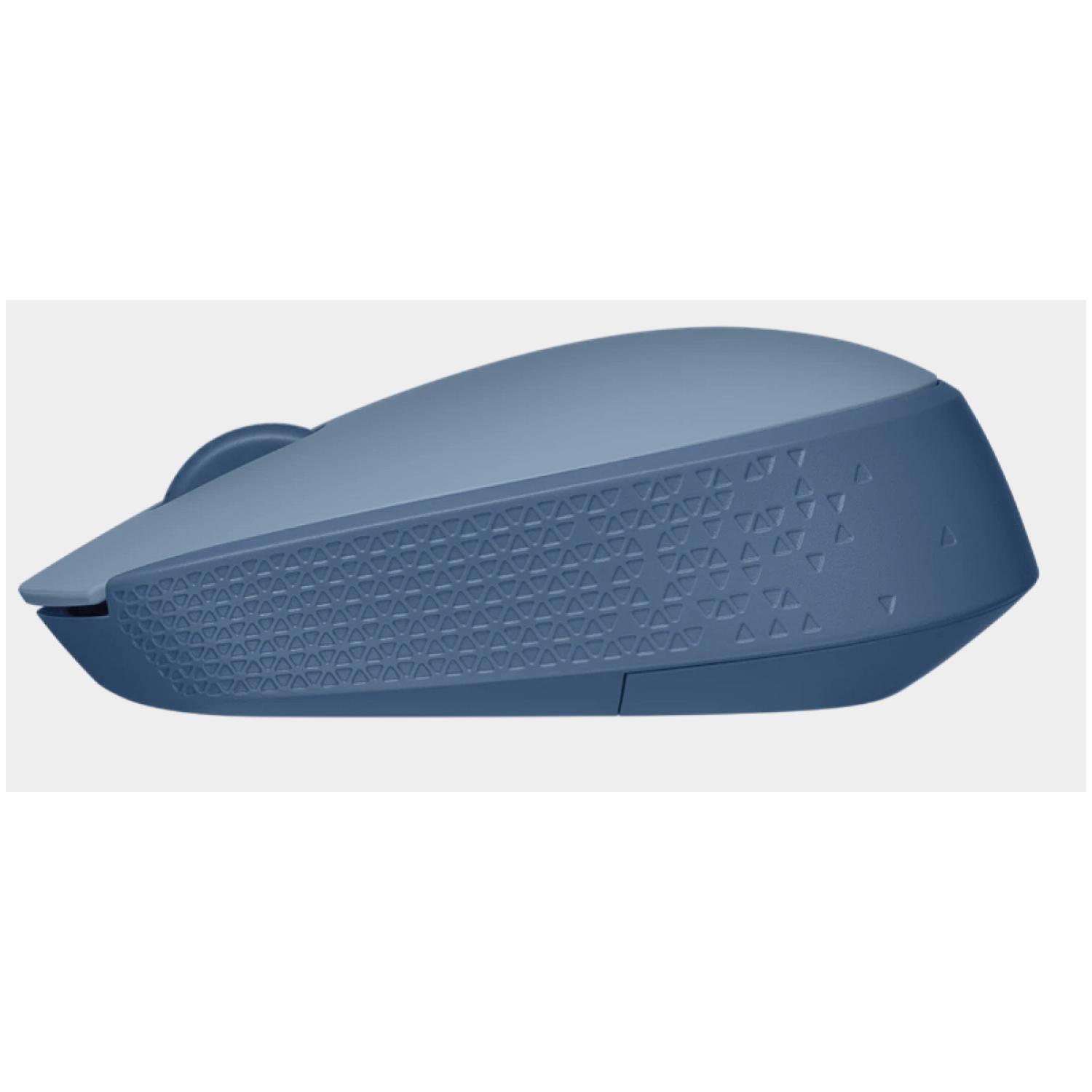 Mouse Inalambrico USB 3 Botones Celeste M170-3