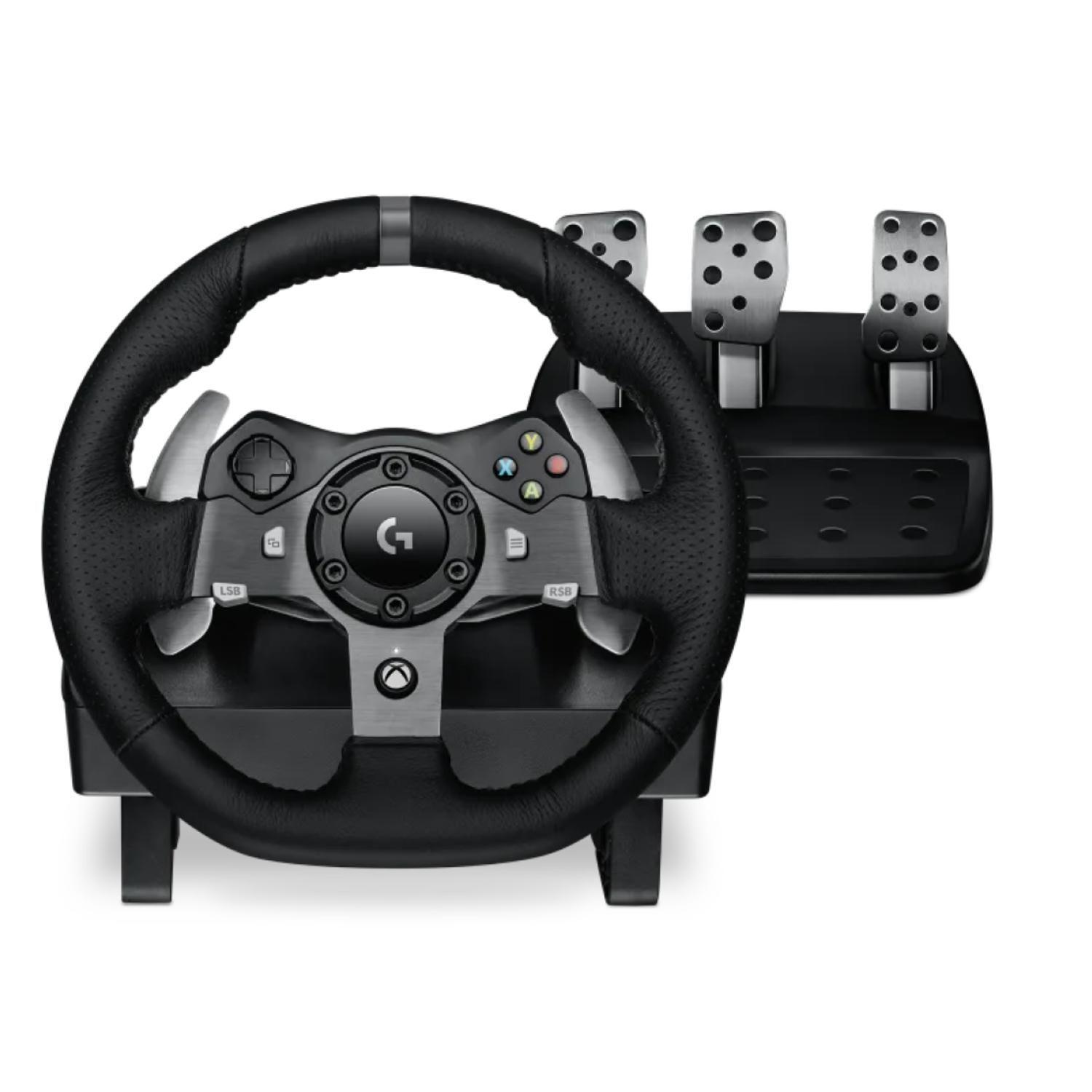 Volante Gamer Con Pedales USB Xbox Y PC Negro G920 Logitech-0